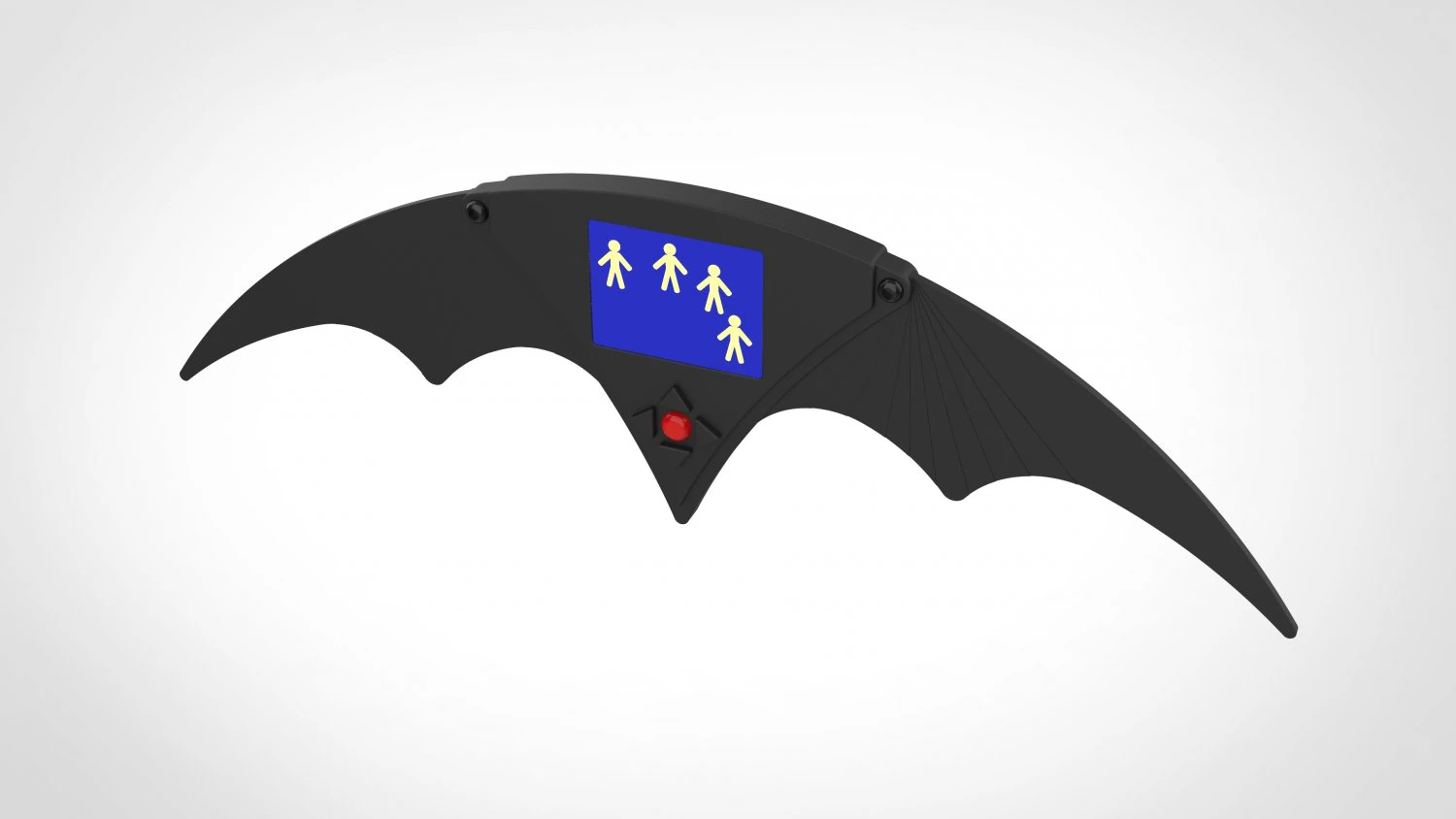 remote batarang from the movie batman returns 1992 3D Print Model .c4d .max .obj .3ds .fbx .stl .blend 