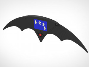 remote batarang from the movie batman returns 1992 3D Print Model