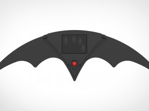 remote batarang from the movie batman returns 1992 3D Print Model