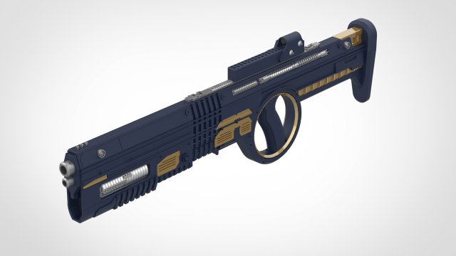 bloodsport rifle from the movie suicide squad 2021 3d print model 3D 打印模型 .c4d .max .obj .3ds .fbx .stl .blend