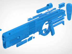 rifle de esporte sangrento do filme esquadr&atilde;o suicida 2021 modelo de impress&atilde;o 3D Modelo de Impressão 3D
