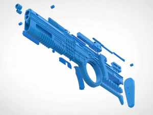 rifle de esporte sangrento do filme esquadr&atilde;o suicida 2021 modelo de impress&atilde;o 3D Modelo de Impressão 3D