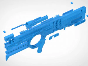 rifle de esporte sangrento do filme esquadr&atilde;o suicida 2021 modelo de impress&atilde;o 3D Modelo de Impressão 3D