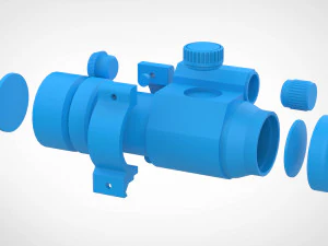 Aimpoint red dot scopes from the movie Escape from LA 1996 3d print model 3D Print Model