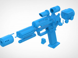 Eternian soldier blaster from the movie Masters of the Universe 1987 3d print model 3Dプリントモデル