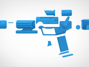 Eternian soldier blaster from the movie Masters of the Universe 1987 3d print model 3Dプリントモデル