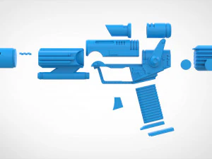 Eternian soldier blaster from the movie Masters of the Universe 1987 3d print model 3D Print Model