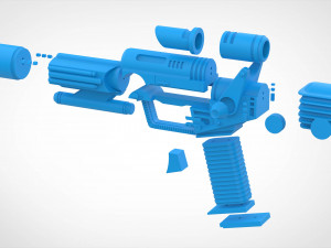 Eternian soldier blaster from the movie Masters of the Universe 1987 3d print model 3Dプリントモデル