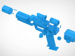 Eternian soldier blaster from the movie Masters of the Universe 1987 3d print model 3Dプリントモデル