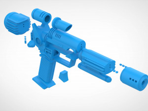 Eternian soldier blaster from the movie Masters of the Universe 1987 3d print model 3Dプリントモデル