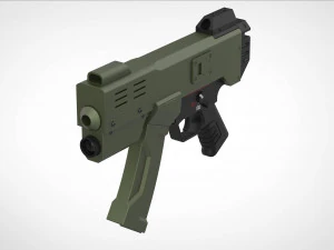 HK MP5K modificado do modelo de impressão 3D do filme Doom Modelo de Impressão 3D