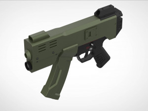 Modified HK MP5K from the movie Doom 3d print model Modelo de impresión 3D