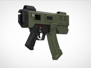 Modified HK MP5K from the movie Doom 3d print model Modelo de impresión 3D