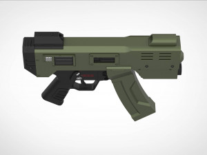 Modified HK MP5K from the movie Doom 3d print model Modelo de impresión 3D