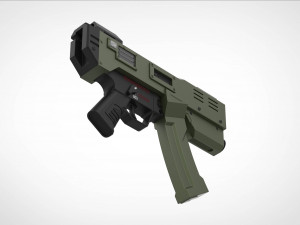 Modified HK MP5K from the movie Doom 3d print model Modelo de impresión 3D