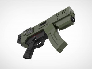 Modified HK MP5K from the movie Doom 3d print model Modelo de impresión 3D
