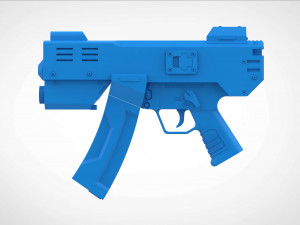 Modified HK MP5K from the movie Doom 3d print model Modelo de impresión 3D