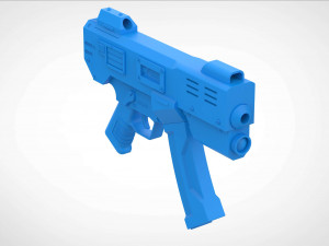 Modified HK MP5K from the movie Doom 3d print model Modelo de impresión 3D