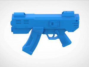 Modified HK MP5K from the movie Doom 3d print model Modelo de impresión 3D