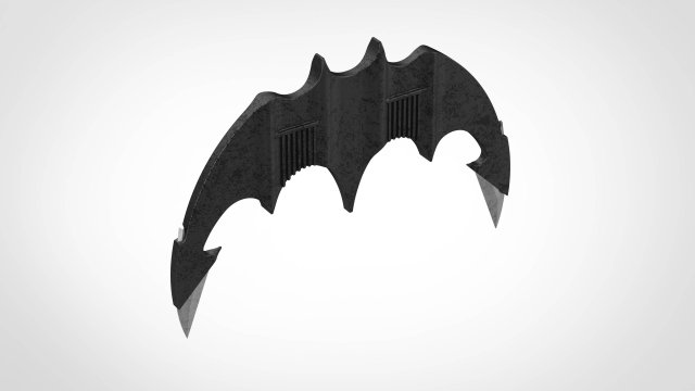 Battarang from the movie The Flash 2023 3D 프린트 모델 .c4d .max .obj .3ds .fbx .stl .blend 