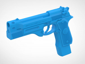 Beretta 92FS from the movie Underworld Awakening 1 to 12 scale 3d print model 3D Print Model