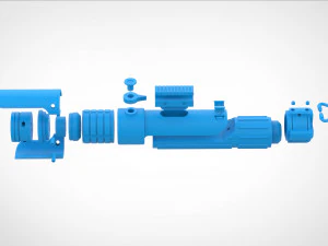 Sabine Wrens Sabre de luz da s&eacute;rie Ahsoka 2023 modelo de impress&atilde;o 3D Modelo de Impressão 3D