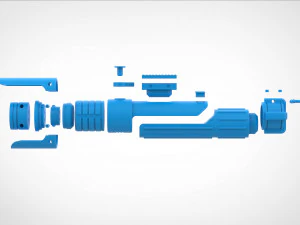 Sabine Wrens Sabre de luz da s&eacute;rie Ahsoka 2023 modelo de impress&atilde;o 3D Modelo de Impressão 3D