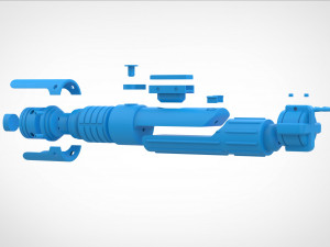 Sabine Wrens Lightsaber from the series Ahsoka 2023 3d print model Modelo de impresión 3D