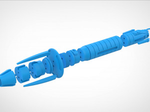 Shin Hatis Lightsaber from the series Ahsoka 2023 3d print model Modello di stampa 3D