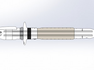 Shin Hatis Lightsaber from the series Ahsoka 2023 3d print model Modello di stampa 3D