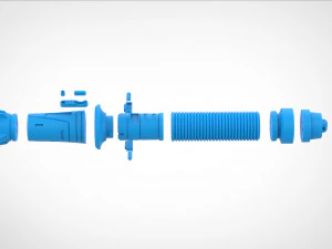 Sabre de luz Baylan Skolls da s&eacute;rie Ahsoka 2023 Modelo de Impressão 3D