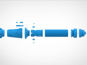 Baylan Skolls Lightsaber from the series Ahsoka 2023 3D 프린트 모델