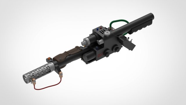 Neutrona wand from the Ghostbusters Frozen Empire 2024 3D-Druckmodell .c4d .max .obj .3ds .fbx .stl .blend 
