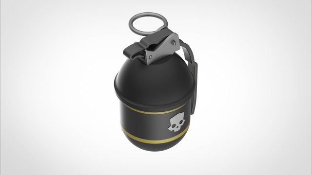 Grenade G-6 Frag from the Helldivers 2 Modelo de Impressão 3D .c4d .max .obj .3ds .fbx .stl .blend 