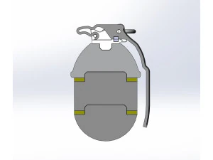 Grenade G-6 Frag from the Helldivers 2 3D Print Model