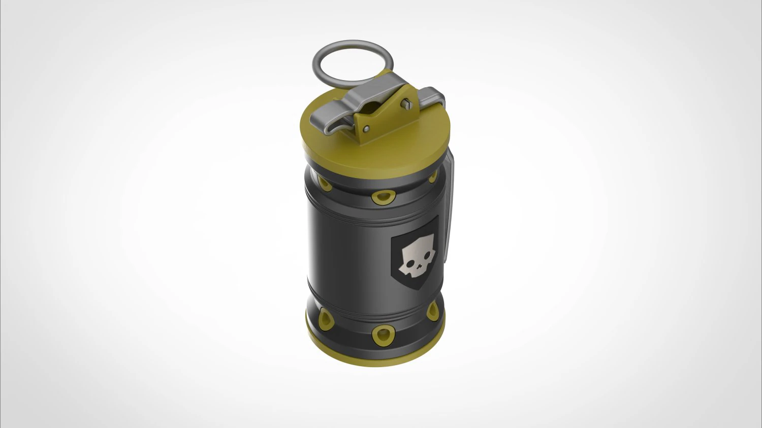 Grenade G-3 Smoke from the Helldivers 2 3D Print Model .c4d .max .obj .3ds .fbx .stl .blend 