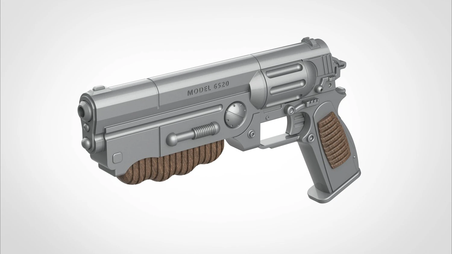 Colt 6520 from the tv series Fallout 2024 3D Print Model .c4d .max .obj .3ds .fbx .stl .blend 