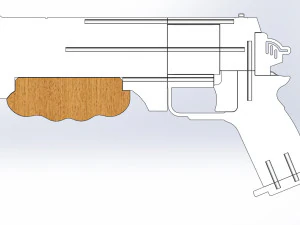 Colt 6520 from the tv series Fallout 2024 3D Print Model