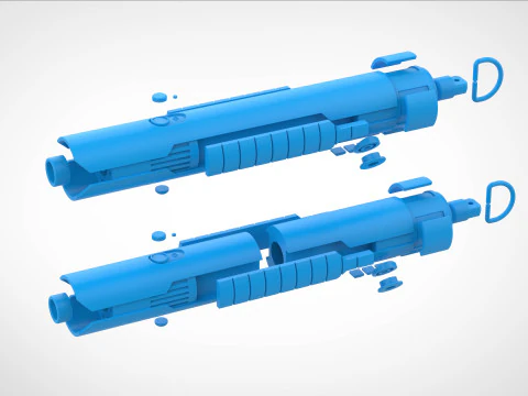 Mestre Sol Sabre de Luz da s&eacute;rie Acolyte 2024 Modelo de Impressão 3D