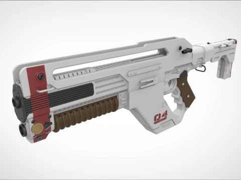 Pulse Rifle F44 з Alien Romulus 2024 3D Принт Модель