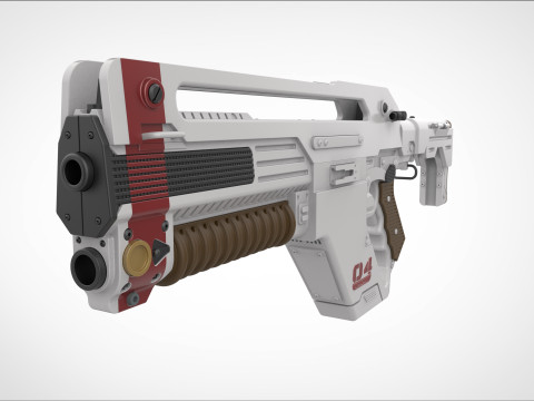Pulse Rifle F44 from the Alien Romulus 2024 3D Print Model