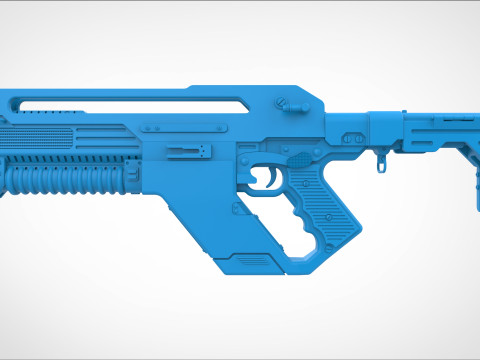 Pulse Rifle F44 from the Alien Romulus 2024 3D Print Model