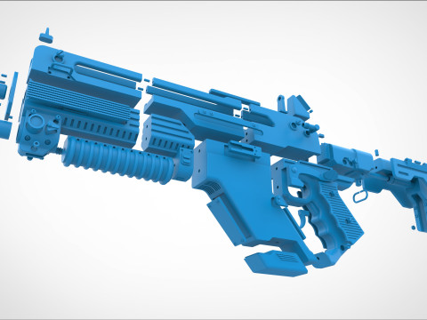 Pulse Rifle F44 from the Alien Romulus 2024 3D Print Model