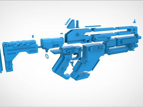 Pulse Rifle F44 from the Alien Romulus 2024 3D Print Model