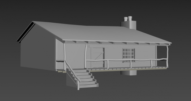 hut 3D Model .c4d .max .obj .3ds .fbx .stl .blend 