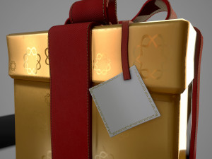 3d birthday gift boxes - game ready Modelo 3D