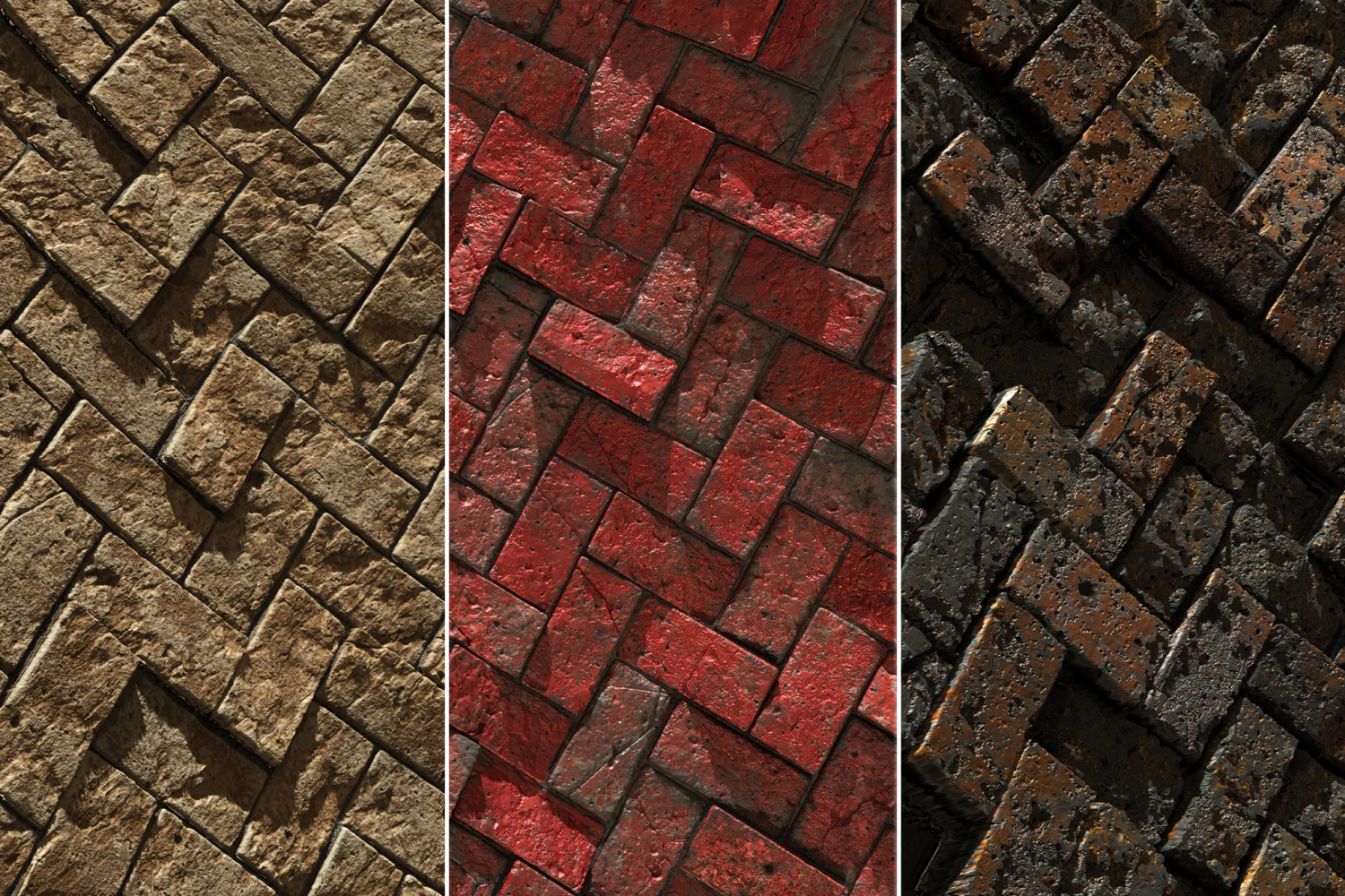 herringbone bricks - game textures CG Textures .c4d .max .obj .3ds .fbx .stl .blend