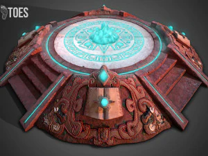 Altare piramidale azteco 3d - gioco pronto Modello 3D