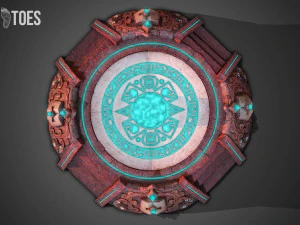 Altare piramidale azteco 3d - gioco pronto Modello 3D