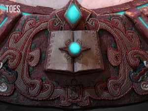 3d aztec pyramid altar - game ready 3D Model